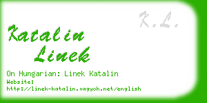 katalin linek business card